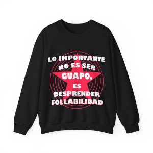 Sudadera unisex con cuello redondo Heavy Blend™ – "Lo importante no es ser guapo es desprender follabilidad"