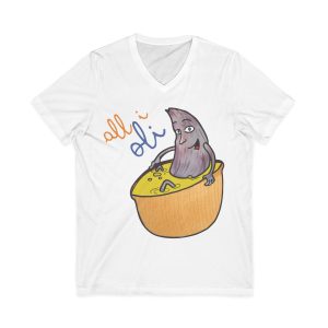 Camiseta unisex de manga corta con cuello en V - All i Oli